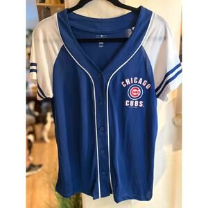 MLB Chicago Cubs Women's Button Front Jersey Large 8-12
